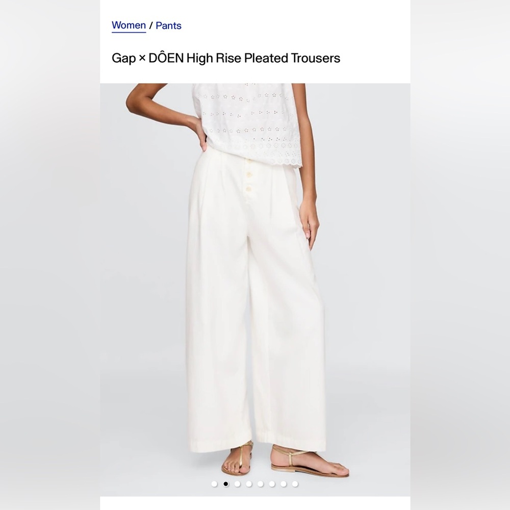 Gap × DÔEN High Rise Pleated Trousers